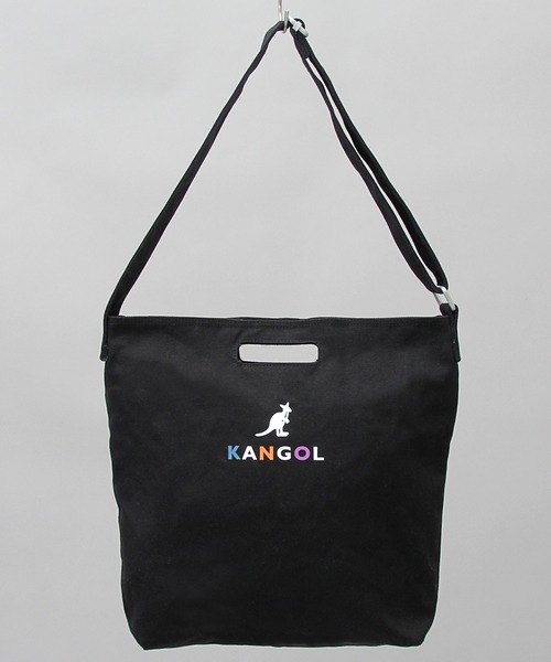 KANGOL（カンゴール）の「16オンス ロゴプリント 厚手 キャンバスショルダーバッグ（ショルダーバッグ・メンズ・ホワイト/ホワイト系その他/ブラック系その他/ホワイト系その他2/ホワイト系その他3/ブラック系その他2/ブラック系その他3/ホワイト系その他4/ブラック系その他5/ホワイト系その他5/ブラック・FREE）」の8枚目の写真