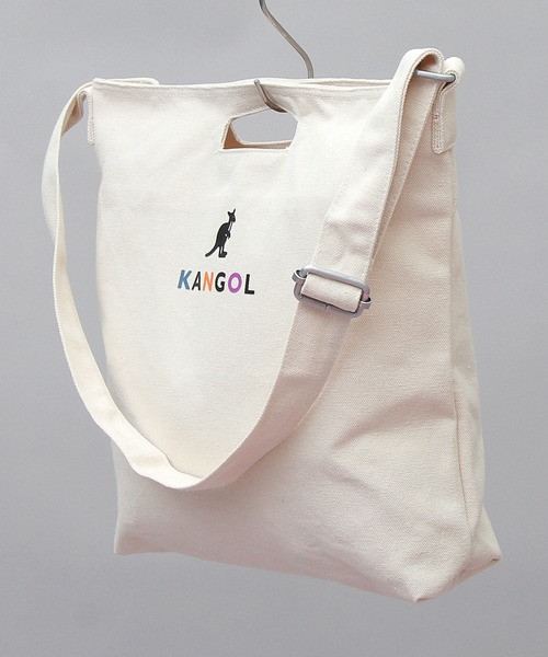 KANGOL（カンゴール）の「16オンス ロゴプリント 厚手 キャンバスショルダーバッグ（ショルダーバッグ・メンズ・ホワイト/ホワイト系その他/ブラック系その他/ホワイト系その他2/ホワイト系その他3/ブラック系その他2/ブラック系その他3/ホワイト系その他4/ブラック系その他5/ホワイト系その他5/ブラック・FREE）」の19枚目の写真