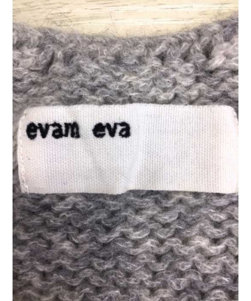 evam eva◆ニット・セーター(厚手)/--/モヘア/GRY/e233k081 evam eva エヴァムエヴァ モヘアリリィプルオーバー E233K081