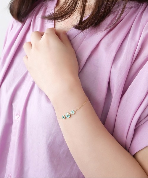 Aoyama ヴイエーヴァンドームアオヤマ のファッション Vendome ターコイズブレスレット ブレスレット Va Vendome Aoyama ヴイエー Vendome ヴァンドーム青山 K10イエローゴールド Va Vendome Aoyama ヴイエー クラシック大好評 ブレスレット