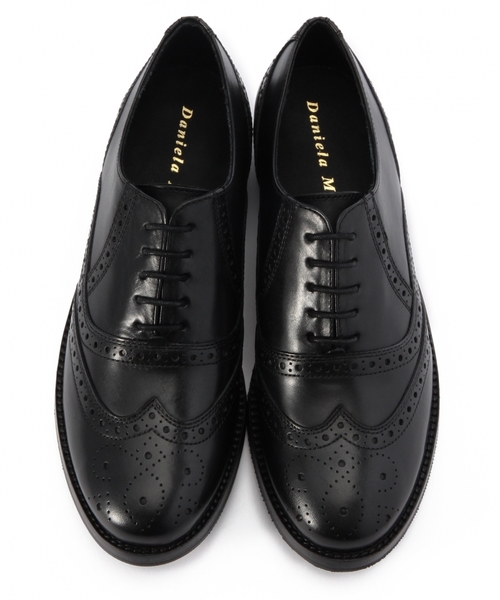 green label relaxing（グリーンレーベルリラクシング）の「[ダニエラ・モリ]DANIERA MORI メダリオンレースアップシューズ（ドレスシューズ・レディース・ブラック・38/37/36）」の2枚目の写真