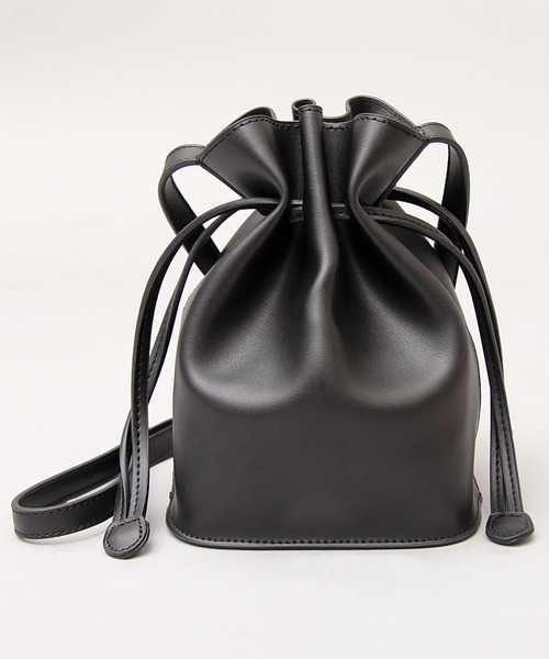 A.M.S.(エーエムエス)の「【A.M.S./エーエムエス】 PUレザー 巾着バッグ / ショルダーバッグ(ショルダーバッグ・レディース・ブラック/ベージュ/キャメル・FREE)」の21枚目の写真