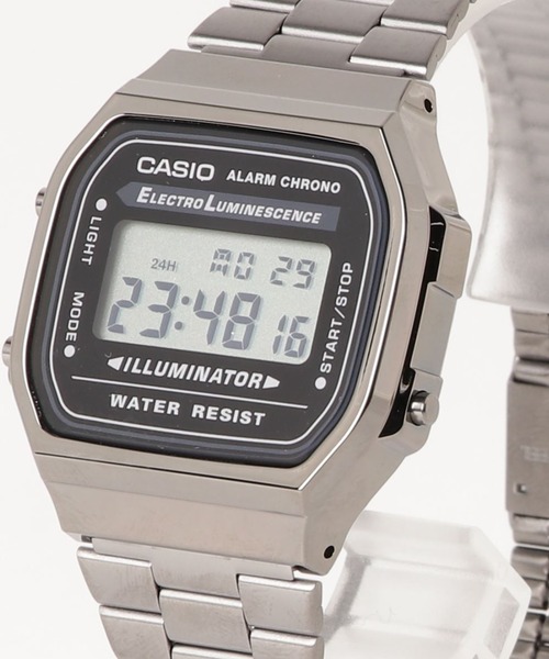 CASIO(カシオ)の「CASIO カシオ/ スタンダード デジタル クォーツ腕時計 日常時生活防水 メタルベルト /// A168WGG-1A A168WGG-1B(デジタル腕時計・レディース・ブラック×グレー/ブラック×ブラック・FREE)」の5枚目の写真