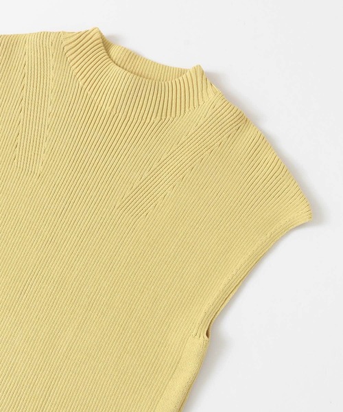 SENSE OF PLACE by URBAN RESEARCH（センスオブプレイスバイアーバンリサーチ）の「モックネックフレンチスリーブセーター（ニット/セーター・レディース・ライトブルー/ブラウン/オフホワイト/イエロー/ライトベージュ/ブラック・FREE）」の12枚目の写真