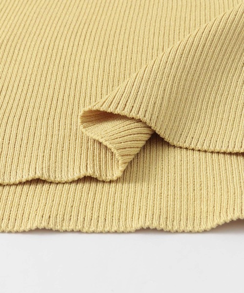 SENSE OF PLACE by URBAN RESEARCH（センスオブプレイスバイアーバンリサーチ）の「モックネックフレンチスリーブセーター（ニット/セーター・レディース・ライトブルー/ブラウン/オフホワイト/イエロー/ライトベージュ/ブラック・FREE）」の15枚目の写真