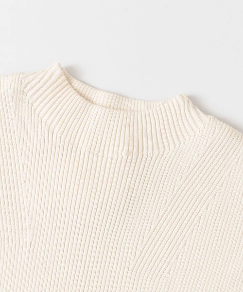 SENSE OF PLACE by URBAN RESEARCH（センスオブプレイスバイアーバンリサーチ）の「モックネックフレンチスリーブセーター（ニット/セーター・レディース・ライトブルー/ブラウン/オフホワイト/イエロー/ライトベージュ/ブラック・FREE）」の16枚目の写真