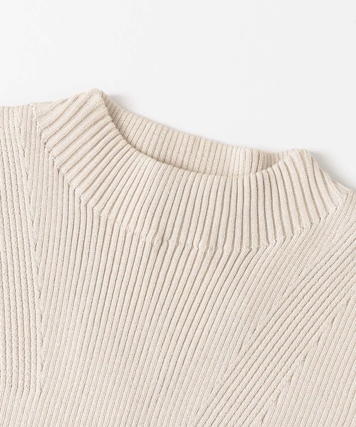 SENSE OF PLACE by URBAN RESEARCH（センスオブプレイスバイアーバンリサーチ）の「モックネックフレンチスリーブセーター（ニット/セーター・レディース・ライトブルー/ブラウン/オフホワイト/イエロー/ライトベージュ/ブラック・FREE）」の18枚目の写真