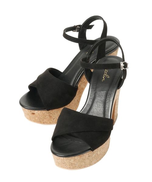 dazzlin（ダズリン）の「シンプルコルクヒールサンダル（サンダル・レディース・ベージュ/ブラック/ブラウン・SMALL/MEDIUM/LARGE）」の7枚目の写真