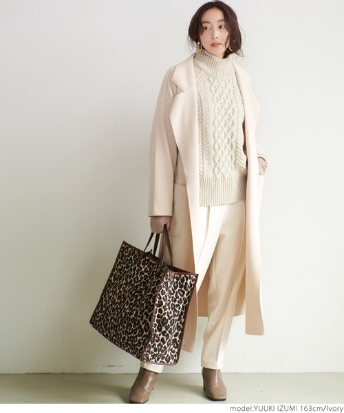 coca（coca）（コカ）の「ドルマンスリーブケーブルニットトップス（ニット/セーター・レディース・アイボリー・ONE SIZE）」の3枚目の写真