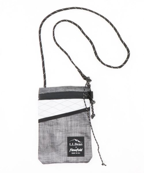L.L.Bean（エルエルビーン）の「エル・エル・ビーン x フローフォールド・クロスボディ・ポーチ、スモール（ショルダーバッグ・レディース・ネイビー/ヘザーグレー/カーキブラウン/グレー×ホワイト・ONE SIZE）」の12枚目の写真