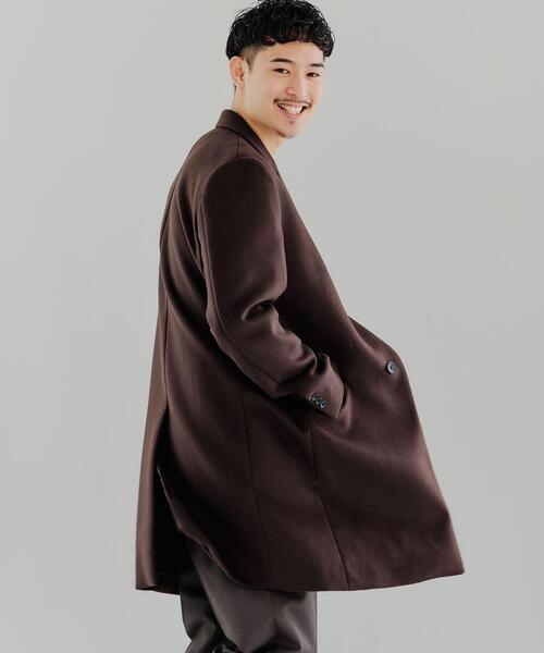 green label relaxing（グリーンレーベルリラクシング）の「CSM S100 ショート ビーバー チェスター コート ＃（チェスターコート・メンズ・オリーブ/その他2/ブラウン/ネイビー/その他1・XXL/XL/S/M/L/XS）」の8枚目の写真