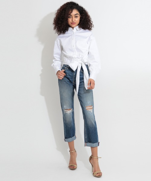 Guess（ゲス）の「THE IT GIRL Relaxed Cut-Off Denim Pants