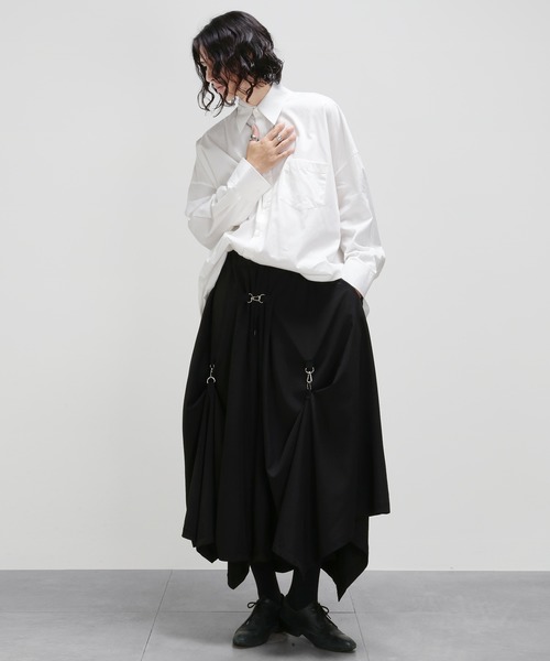 minsobi(ミンソビ)の「変形スカートパンツ ユニセックス(その他パンツ・メンズ・ブラック・FREE)」の18枚目の写真