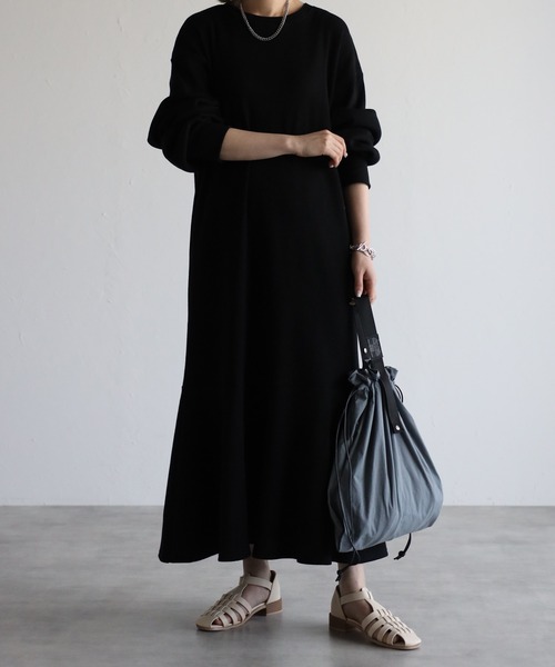 GUSCIO(グッシオ)の「【グッシオベーシック】巾着バッグ エコバッグ マルシェバッグ コンビニバッグ(エコバッグ/サブバッグ・レディース・ブラック/ベージュ/ピンク/ブルー/グリーン/マスタード・FREE)」の15枚目の写真