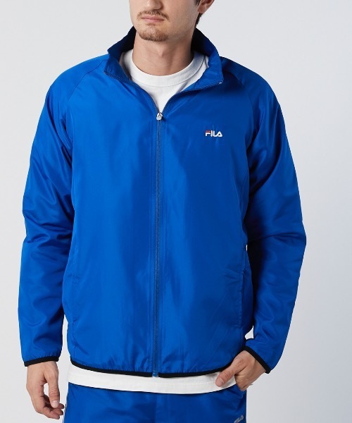 FILA(フィラ)の「【FILA / フィラ】タフタ×裏トリコットスタンドジャケット / ユニセックス アウター アウトドア スポーティー(その他アウター・メンズ・チャコールグレー/ブラック/ネイビー/ロイヤルブルー・MEDIUM/LARGE/X-LARGE)」の4枚目の写真