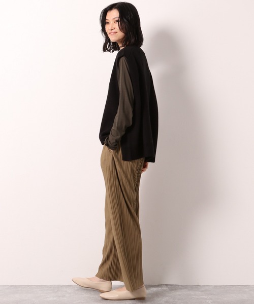 LAKOLE（ラコレ）の「プリーツTRジャージパンツ / LAKOLE（その他パンツ・レディース・カーキ/ライトブルー/サンドグレー・SMALL/MEDIUM）」の7枚目の写真