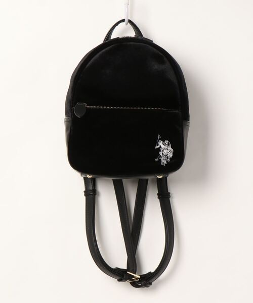 U.S. POLO ASSN. コーデュロイ リュック レディース　ホワイト セール】【U.S. POLO ASSN.】コーデュロイ リュック（バック