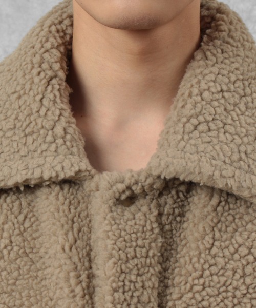 make a ray!（メイク ア レイ！）の「オーバーサイズ シープボア ワイドCPOジャケット/ブルゾン（ブルゾン・メンズ・アイボリー/ベージュ・L/M）」の10枚目の写真