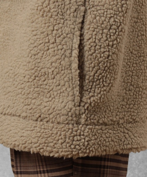 make a ray!（メイク ア レイ！）の「オーバーサイズ シープボア ワイドCPOジャケット/ブルゾン（ブルゾン・メンズ・アイボリー/ベージュ・L/M）」の15枚目の写真