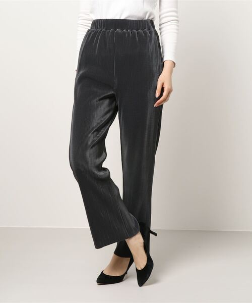 LOWRYS FARM(ローリーズファーム)の「selfcutシャイニープリーツパンツ2 925448(その他パンツ・レディース・チャコールグレー/ブラウン/ブルー/アイボリー・FREE)」の15枚目の写真