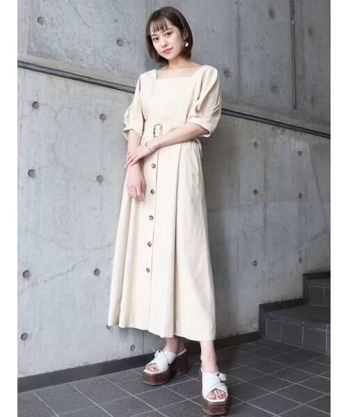 MURUA（ムルーア）の「ボリュームスリーブロングワンピース