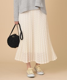 INTERPLANET | ニットレースプリーツスカート(スカート)