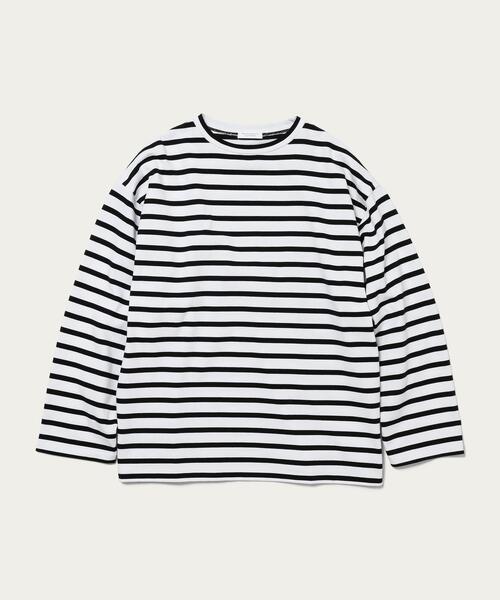 BEAUTY&YOUTH UNITED ARROWS（ビューティーアンドユースユナイテッドアローズ）の「BY クリスピー  バスク ワイドカットソー（Tシャツ/カットソー・メンズ・レッド/ダークグリーン/ブラック・S/XL/L/M）」の2枚目の写真