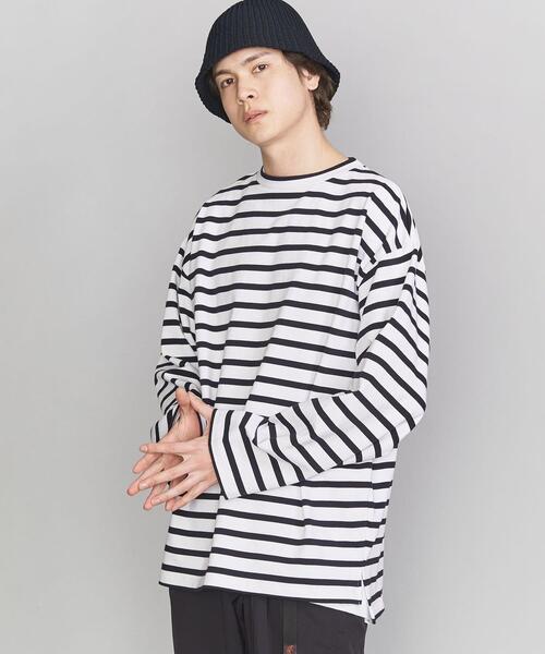 BEAUTY&YOUTH UNITED ARROWS（ビューティーアンドユースユナイテッドアローズ）の「BY クリスピー  バスク ワイドカットソー（Tシャツ/カットソー・メンズ・レッド/ダークグリーン/ブラック・S/XL/L/M）」の20枚目の写真