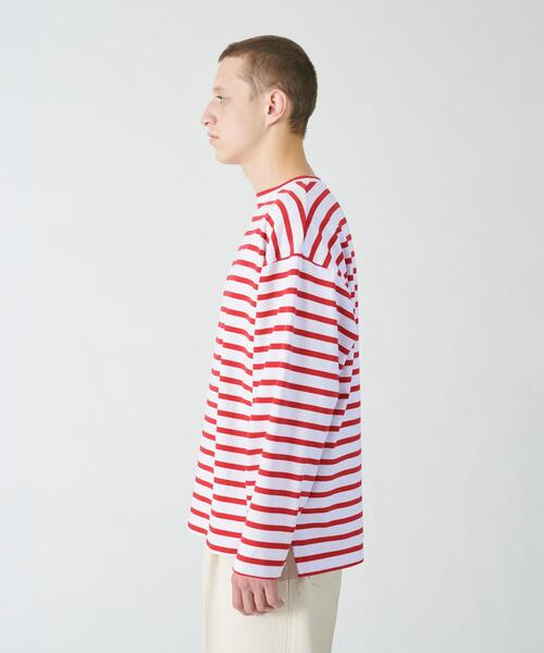 BEAUTY&YOUTH UNITED ARROWS（ビューティーアンドユースユナイテッドアローズ）の「BY クリスピー  バスク ワイドカットソー（Tシャツ/カットソー・メンズ・レッド/ダークグリーン/ブラック・S/XL/L/M）」の13枚目の写真