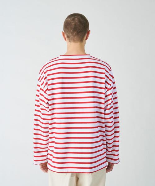 BEAUTY&YOUTH UNITED ARROWS（ビューティーアンドユースユナイテッドアローズ）の「BY クリスピー  バスク ワイドカットソー（Tシャツ/カットソー・メンズ・レッド/ダークグリーン/ブラック・S/XL/L/M）」の14枚目の写真