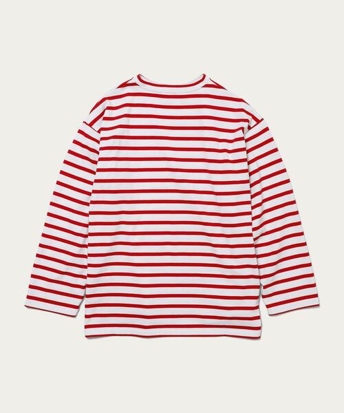 BEAUTY&YOUTH UNITED ARROWS（ビューティーアンドユースユナイテッドアローズ）の「BY クリスピー  バスク ワイドカットソー（Tシャツ/カットソー・メンズ・レッド/ダークグリーン/ブラック・S/XL/L/M）」の16枚目の写真