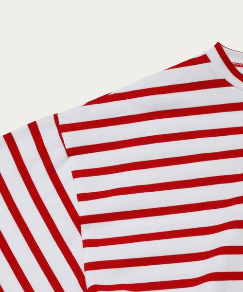 BEAUTY&YOUTH UNITED ARROWS（ビューティーアンドユースユナイテッドアローズ）の「BY クリスピー  バスク ワイドカットソー（Tシャツ/カットソー・メンズ・レッド/ダークグリーン/ブラック・S/XL/L/M）」の8枚目の写真