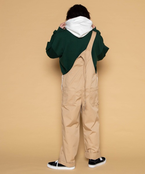 WEGO（ウィゴー）の「WEGO/ヘビーウエイト 刺繍ロゴビッグシルエットスウェットパーカー（パーカー・メンズ・ダークグリーン/ネイビー/オフホワイト・MEDIUM/LARGE）」の9枚目の写真