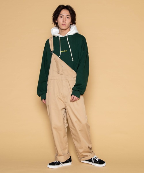 WEGO（ウィゴー）の「WEGO/ヘビーウエイト 刺繍ロゴビッグシルエットスウェットパーカー（パーカー・メンズ・ダークグリーン/ネイビー/オフホワイト・MEDIUM/LARGE）」の10枚目の写真