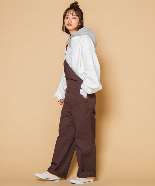 WEGO（ウィゴー）の「WEGO/ヘビーウエイト 刺繍ロゴビッグシルエットスウェットパーカー（パーカー・メンズ・ダークグリーン/ネイビー/オフホワイト・MEDIUM/LARGE）」の16枚目の写真