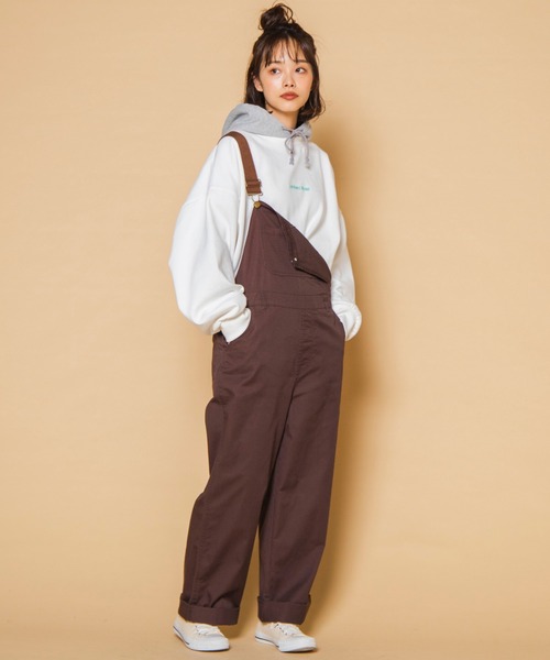 WEGO（ウィゴー）の「WEGO/ヘビーウエイト 刺繍ロゴビッグシルエットスウェットパーカー（パーカー・メンズ・ダークグリーン/ネイビー/オフホワイト・MEDIUM/LARGE）」の17枚目の写真