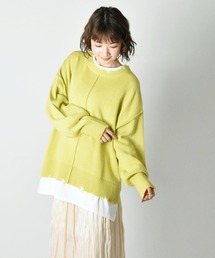 RETRO GIRL | フェイクレイヤードダメージニット(その他トップス)