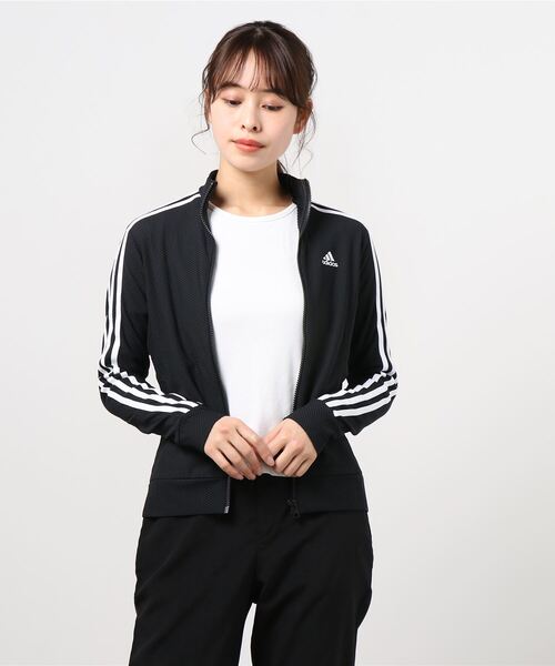 adidas golf✨スリーストライプス 長袖フルジップジャケット アディダス 【ゴルフ】スリーストライプス 長袖フルジップ