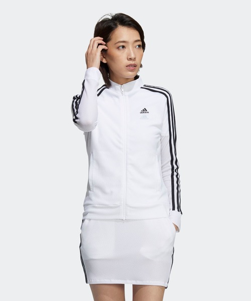 adidas golf✨スリーストライプス 長袖フルジップジャケット adidas ☆アディダス ゴルフウェア ブルゾン メンズ スリー