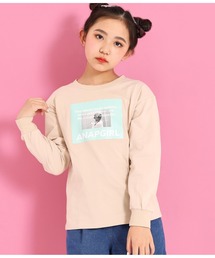 ANAP GｉRL（アナップガール）の「カラーボックス転写ロンT（Tシャツ/カットソー・キッズ）」