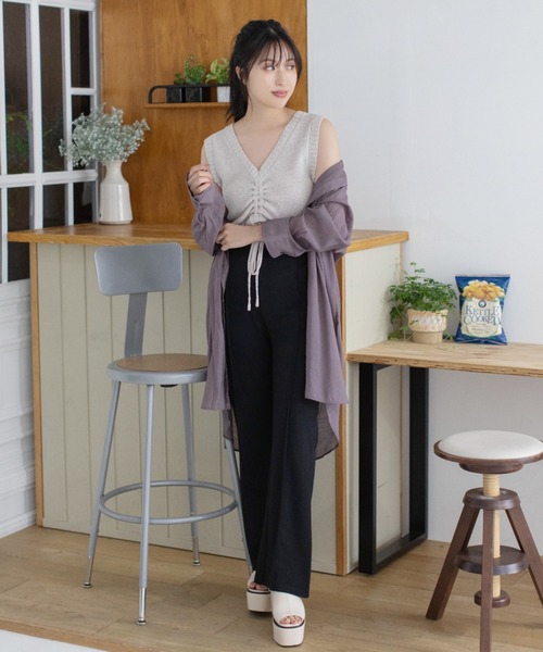 Mysa&Liina(ミーサリーナ)の「2WAYニットビスチェ(ニット/セーター・レディース・ブラック/ベージュ/ブラウン・M)」の11枚目の写真