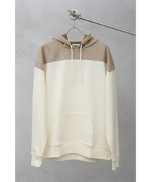 CREARE -LINO- | 【2021SPRING】ポンチスウェード切替 スウェットパーカー　(ユニセックス)(パーカー)