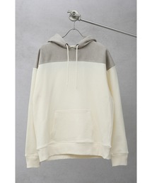 CREARE -LINO- | 【2021SPRING】ポンチスウェード切替 スウェットパーカー　(ユニセックス)(パーカー)