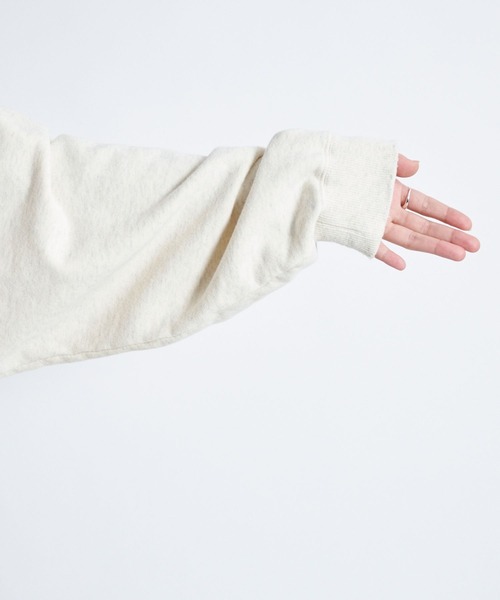 DouDou(ドゥドゥ)の「オゾン加工ダメージスウェット(スウェット・レディース・オフホワイト/チャコールグレー/ライトグレー・FREE)」の21枚目の写真