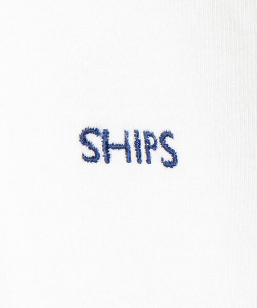 SHIPS（シップス）の「【WEB限定】SHIPS: マイクロ SHIPSロゴ ロングスリーブ Tシャツ (ロンT)（Tシャツ/カットソー・メンズ・ホワイト/ブラック/ベージュ/ネイビー/ラベンダー・MEDIUM/LARGE/X-LARGE）」の10枚目の写真