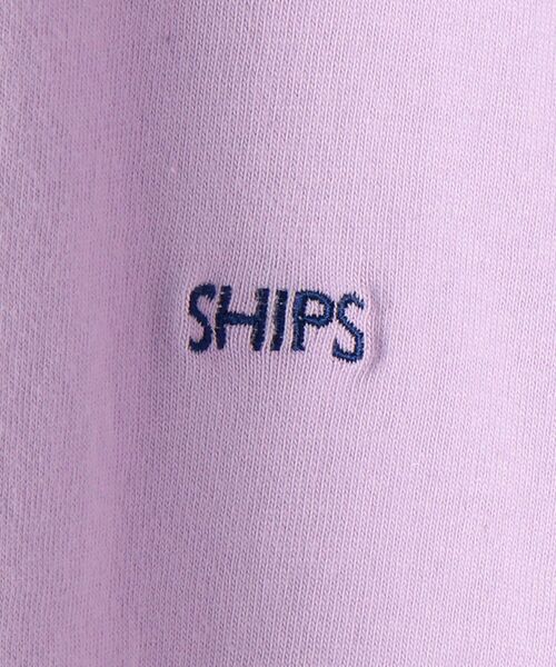 SHIPS（シップス）の「【WEB限定】SHIPS: マイクロ SHIPSロゴ ロングスリーブ Tシャツ (ロンT)（Tシャツ/カットソー・メンズ・ホワイト/ブラック/ベージュ/ネイビー/ラベンダー・MEDIUM/LARGE/X-LARGE）」の16枚目の写真