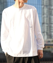 【WEB限定】SHIPS: マイクロ SHIPSロゴ ロングスリーブ Tシャツ (ロンT)