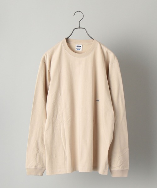 SHIPS（シップス）の「【WEB限定】SHIPS: マイクロ SHIPSロゴ ロングスリーブ Tシャツ (ロンT)（Tシャツ/カットソー・メンズ・ホワイト/ブラック/ベージュ/ネイビー/ラベンダー・MEDIUM/LARGE/X-LARGE）」の22枚目の写真