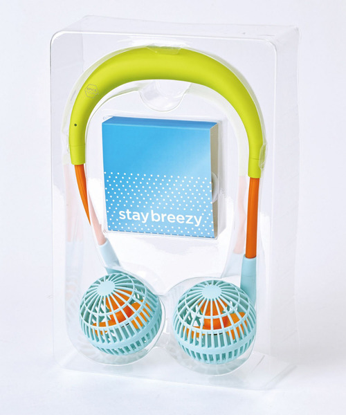 W Fan stay breezy ハンズフリー ポータブル 扇風機 SPICE OF W Fan stay breezy ハンズフリー ポータブル 扇風機 SPICE OF