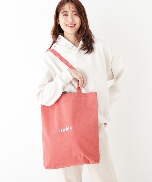 OPAQUE.CLIP（オペークドットクリップ）の「index オリジナルエコバッグ M（エコバッグ/サブバッグ・レディース・オレンジ/ホワイト系その他/ダークネイビー/オレンジ系その他2/ホワイト系/ネイビー系6・99）」の19枚目の写真